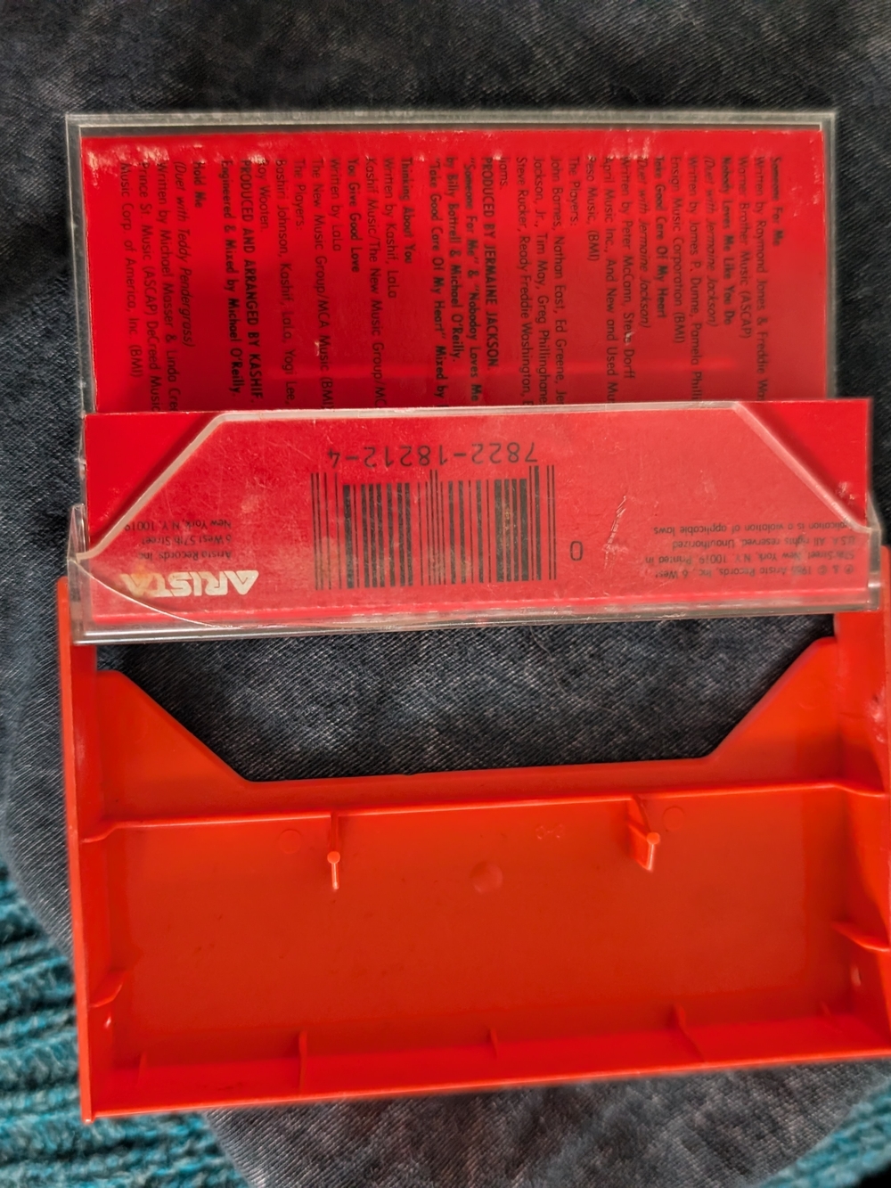 Whitney Houston Self Titled Cassette Tape Original Vintage Red Case - Picture 5 of 6